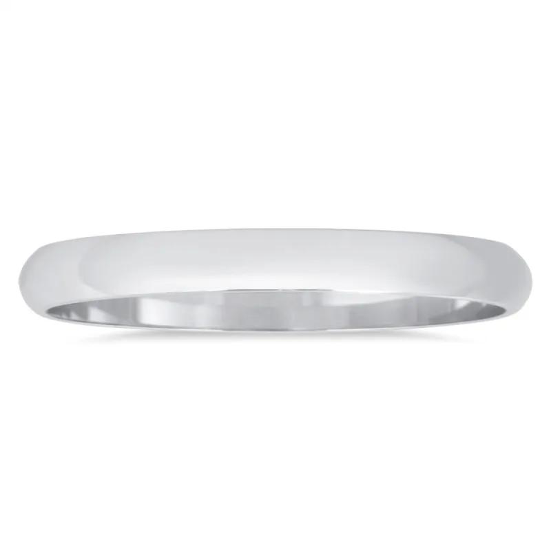 Marquee Jewels 14k White Gold 2-millimeter Domed Wedding Band sold by Zulily