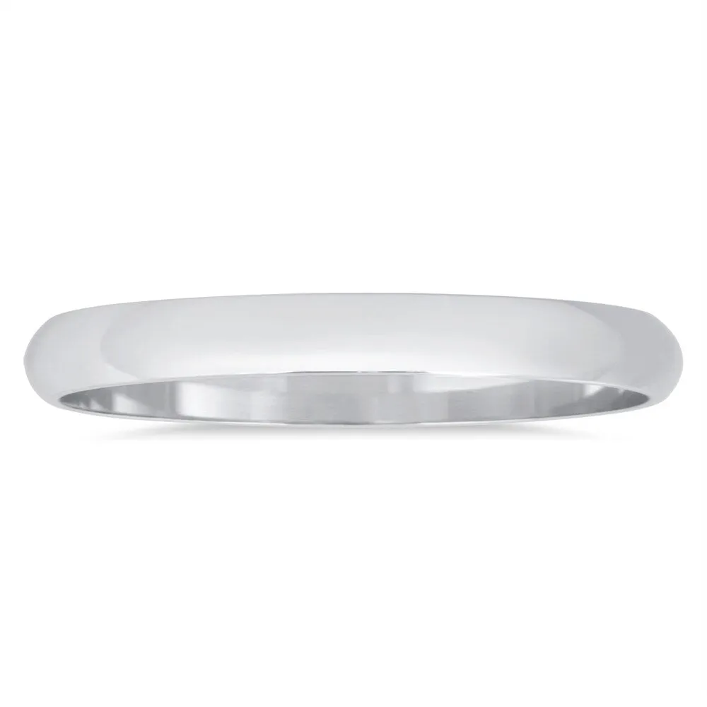 Marquee Jewels 14k White Gold 2-millimeter Domed Wedding Band sold by Zulily