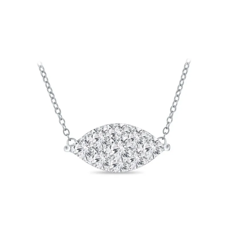 14k Gold Marquise Shaped 1/4ct TDW Pave Diamond Necklace by Auriya (H-I, I1-I2) sold by Zulily