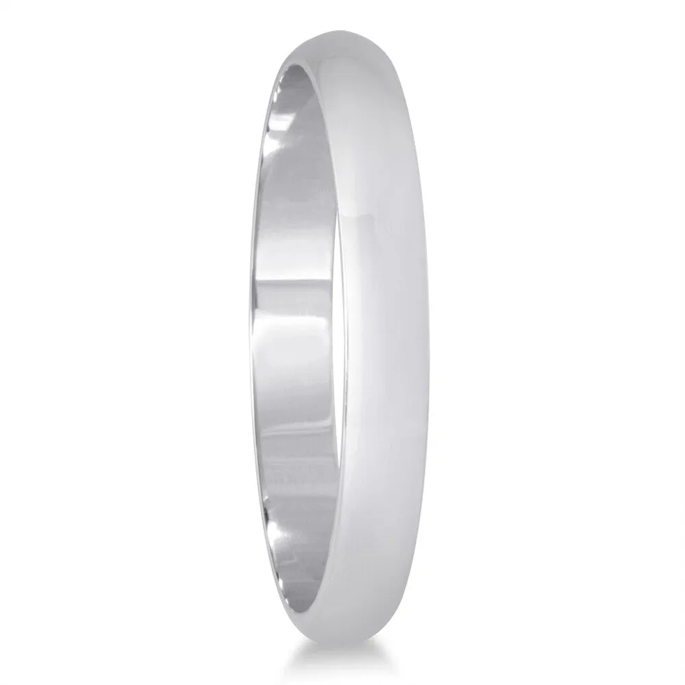 Marquee Jewels 14k White Gold 2-millimeter Domed Wedding Band sold by Zulily product image thumbnail 2