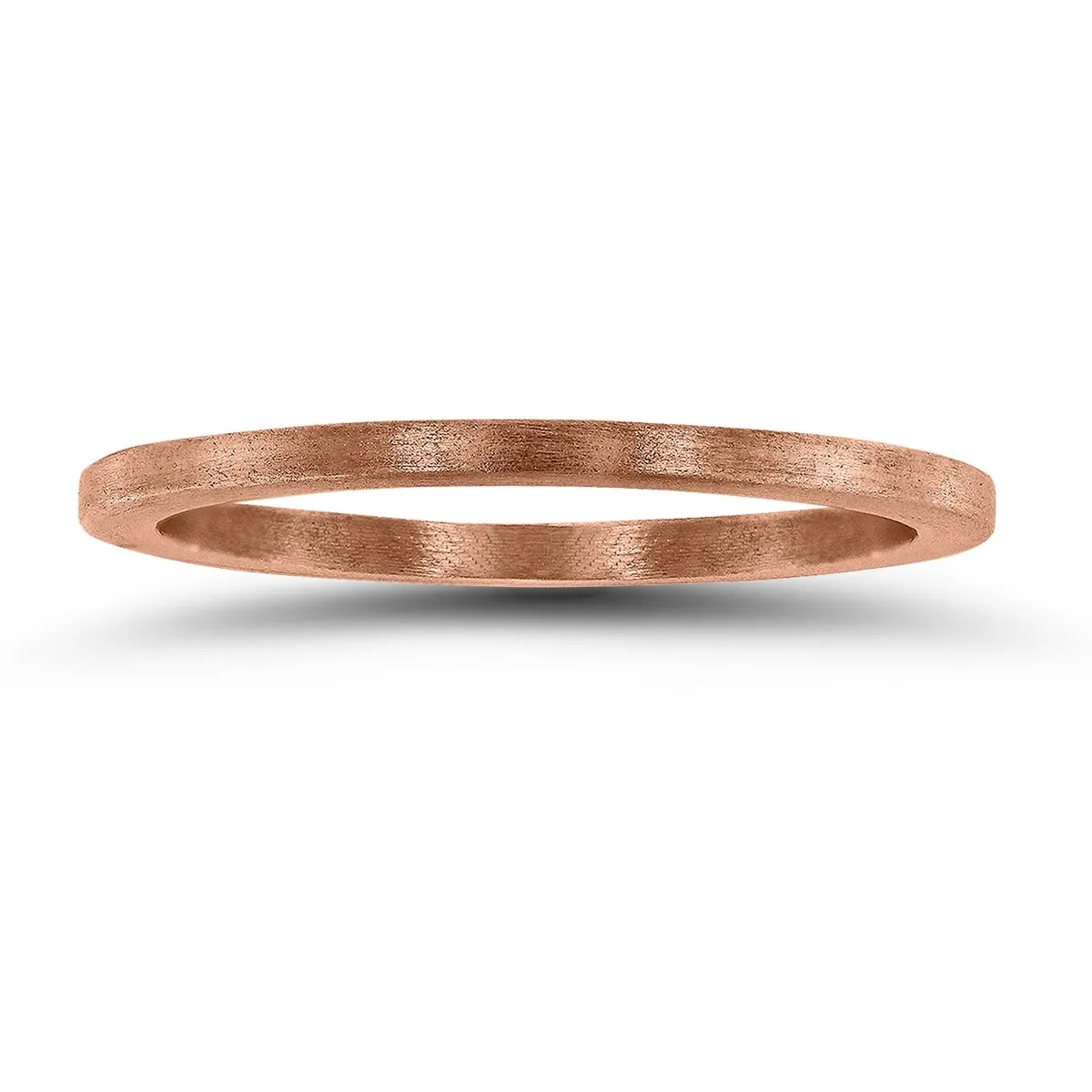 1MM Thin Matte Finish Band in 14K Rose Gold sold by Zulily