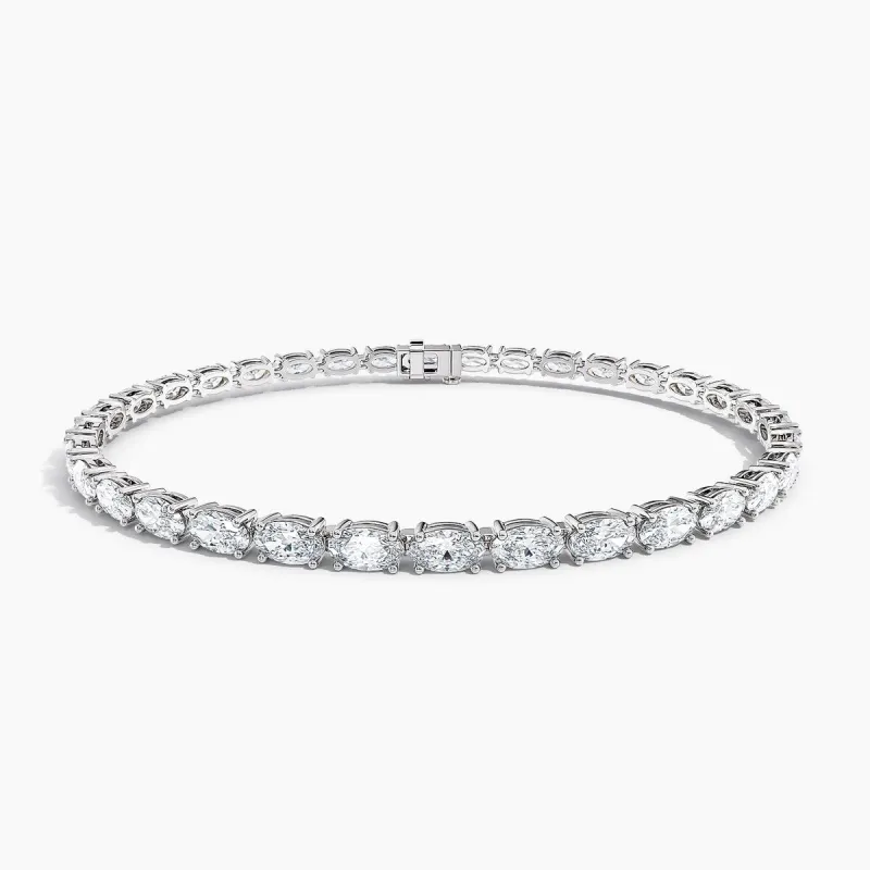 Auriya 14K Gold Lab Grown Oval Diamond East-West Tennis Bracelet 6.75 ct. tw. (F-G VS) sold by Zulily