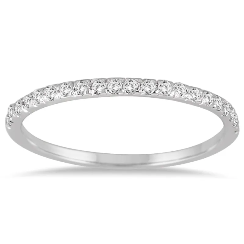 1/5 Carat TW Diamond Wedding Band in 14K White Gold sold by Zulily