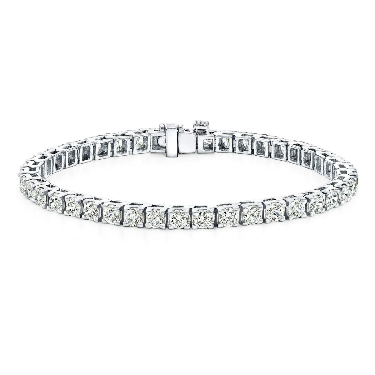 Auriya 14k Gold 9ct TDW Round Diamond Tennis Bracelet sold by Zulily product image thumbnail 5