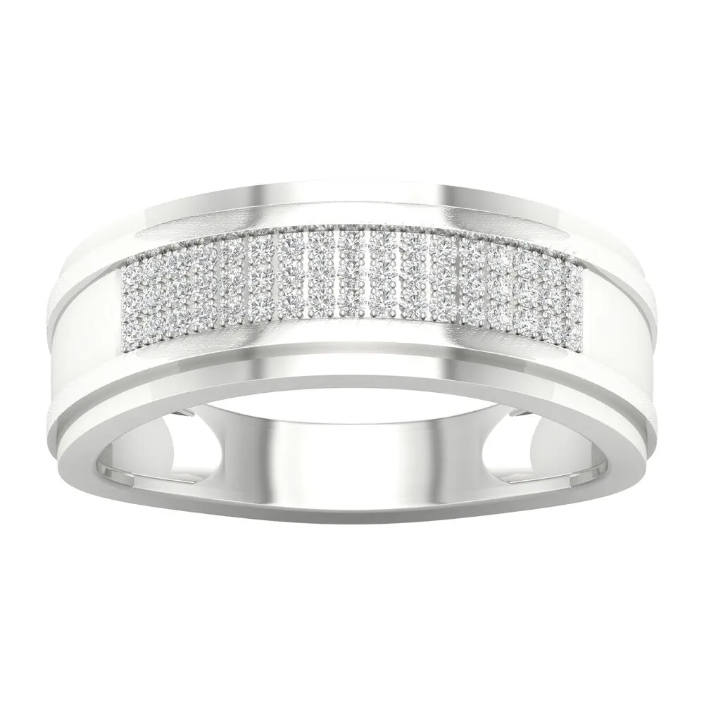 1/8ct TDW Diamond Men's Wedding Band in 10k Gold by De Couer - Yellow sold by Zulily