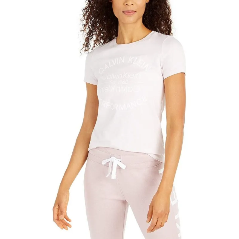 Calvin Klein Women's Logo T-Shirt Pink Size Small sold by Zulily