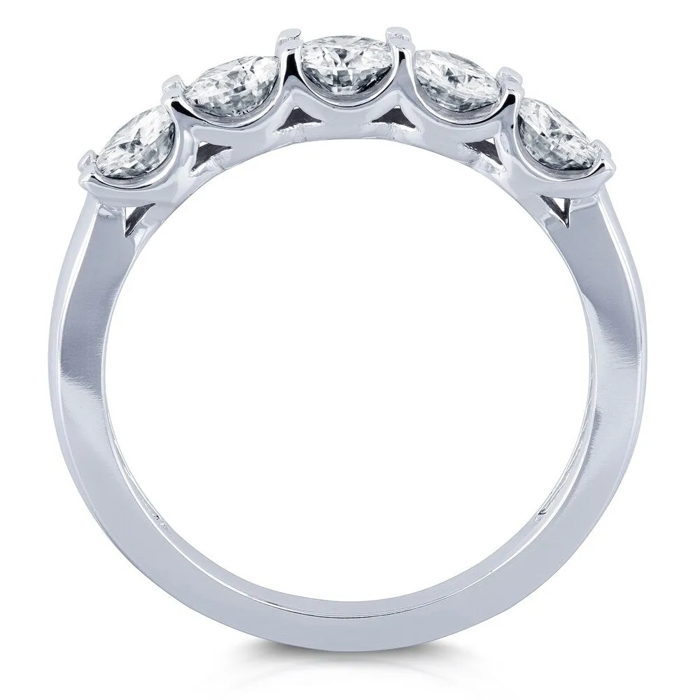 Annello by Kobelli 14k Gold 1ct TDW Lab Grown Diamond 5-Stone Wedding Band sold by Zulily product image thumbnail 5