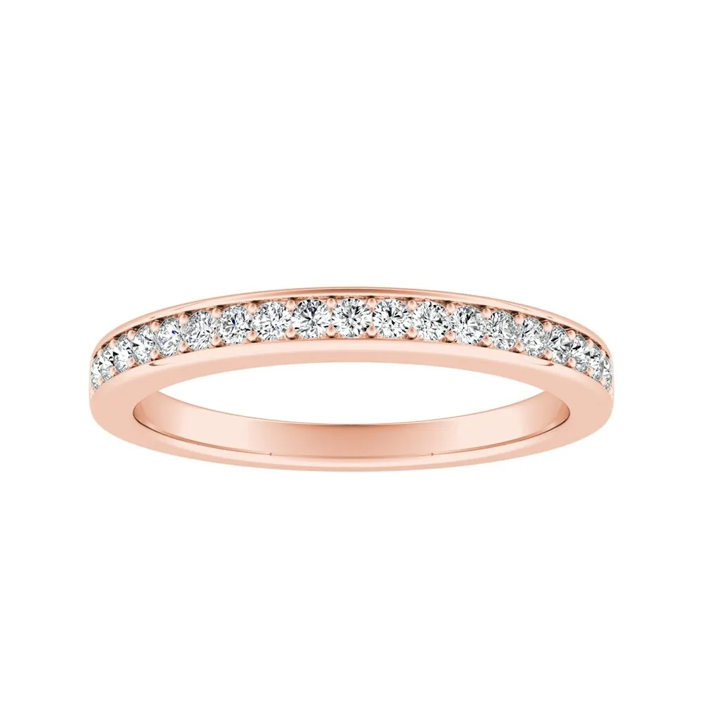 Auriya 14k Gold 1/5ctw Round Diamond Wedding Band sold by Zulily product image thumbnail 4