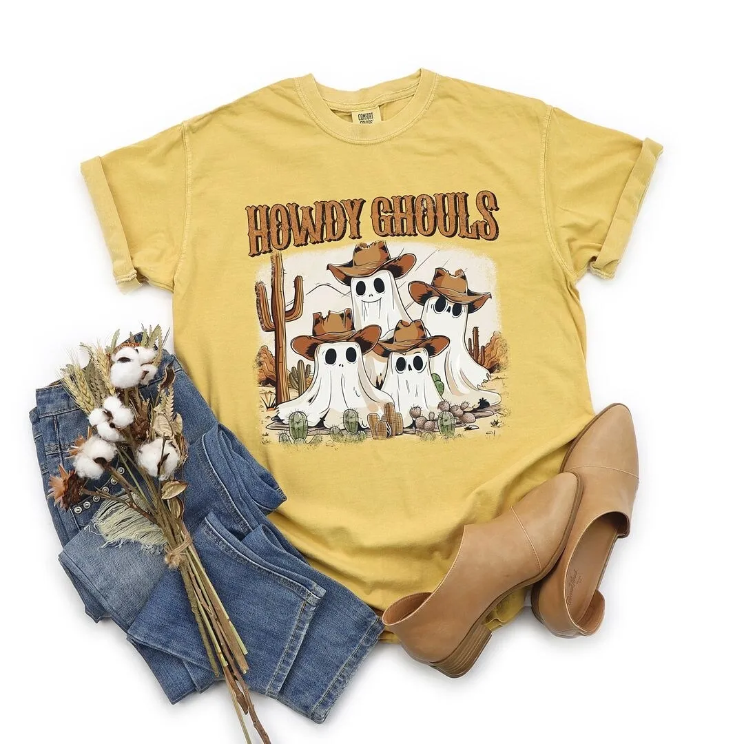 Howdy Ghouls Desert Garment Dyed Tee sold by Zulily