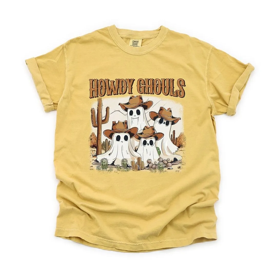 Howdy Ghouls Desert Garment Dyed Tee sold by Zulily product image thumbnail 2