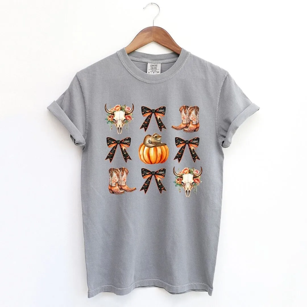 Coquette Western Halloween Chart Garment Dyed Tee sold by Zulily
