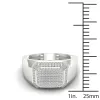 Sterling Silver 1/4ct TDW Diamond Men's Ring sold by Zulily