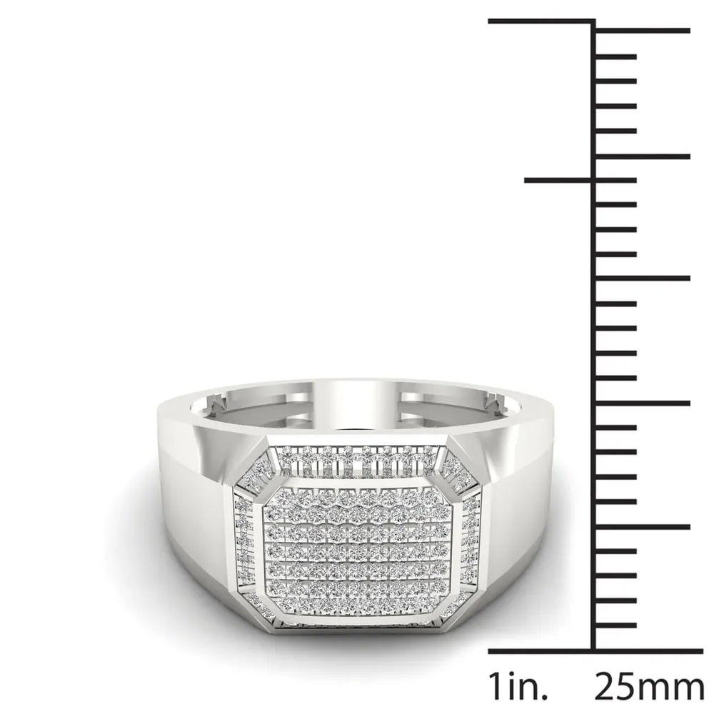 Sterling Silver 1/4ct TDW Diamond Men's Ring sold by Zulily product image thumbnail 5