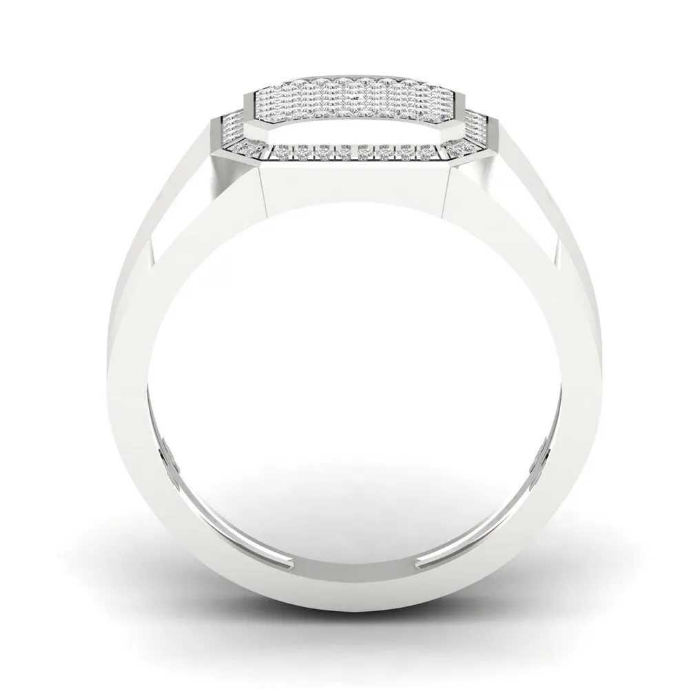 Sterling Silver 1/4ct TDW Diamond Men's Ring sold by Zulily product image thumbnail 4