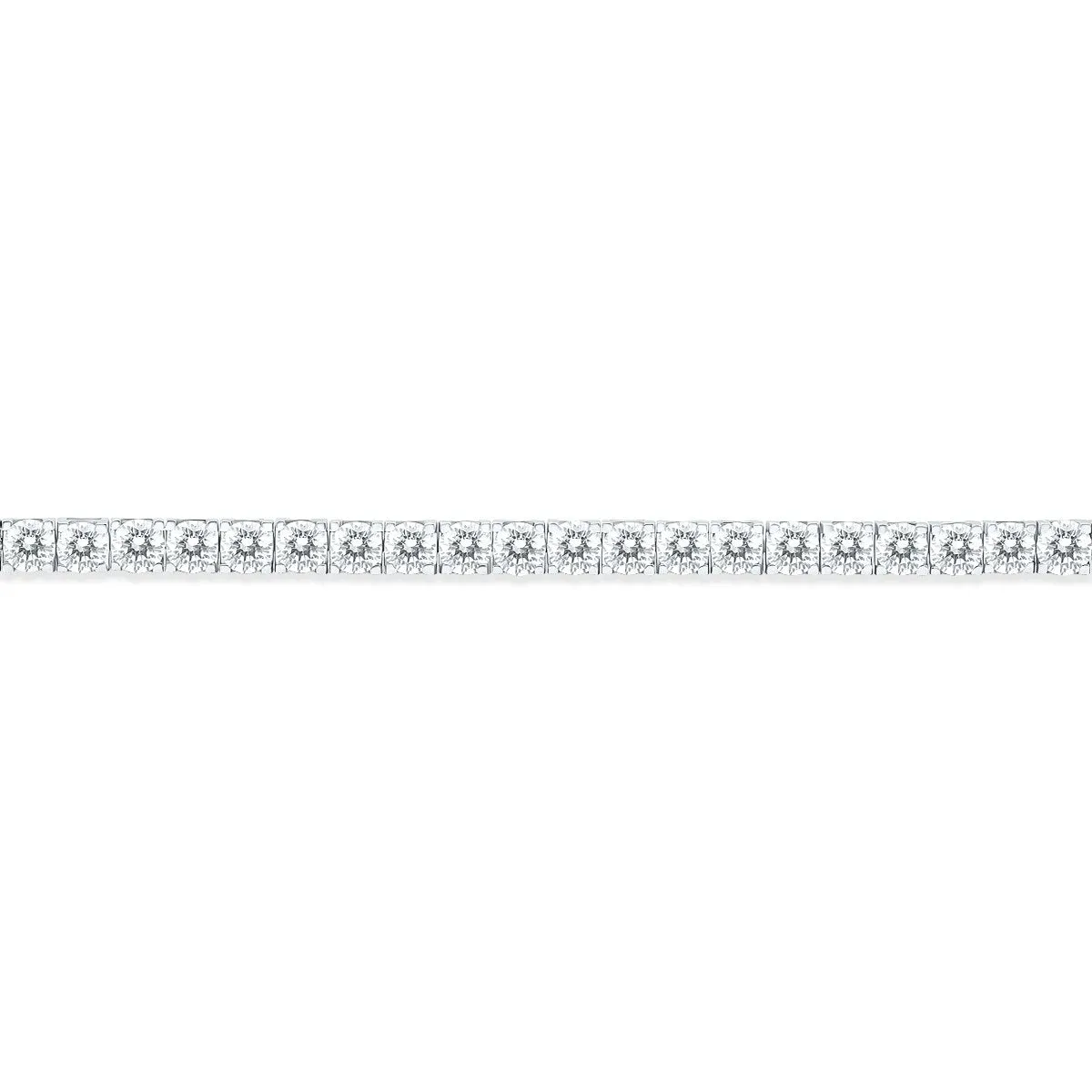 9 Carat TW Diamond Tennis Bracelet in 14K White Gold sold by Zulily product image thumbnail 4
