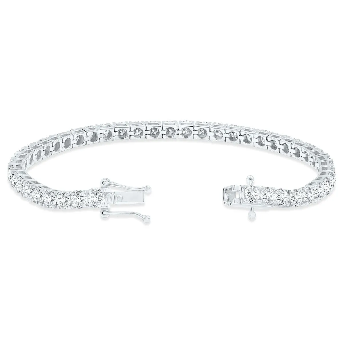 9 Carat TW Diamond Tennis Bracelet in 14K White Gold sold by Zulily product image thumbnail 2