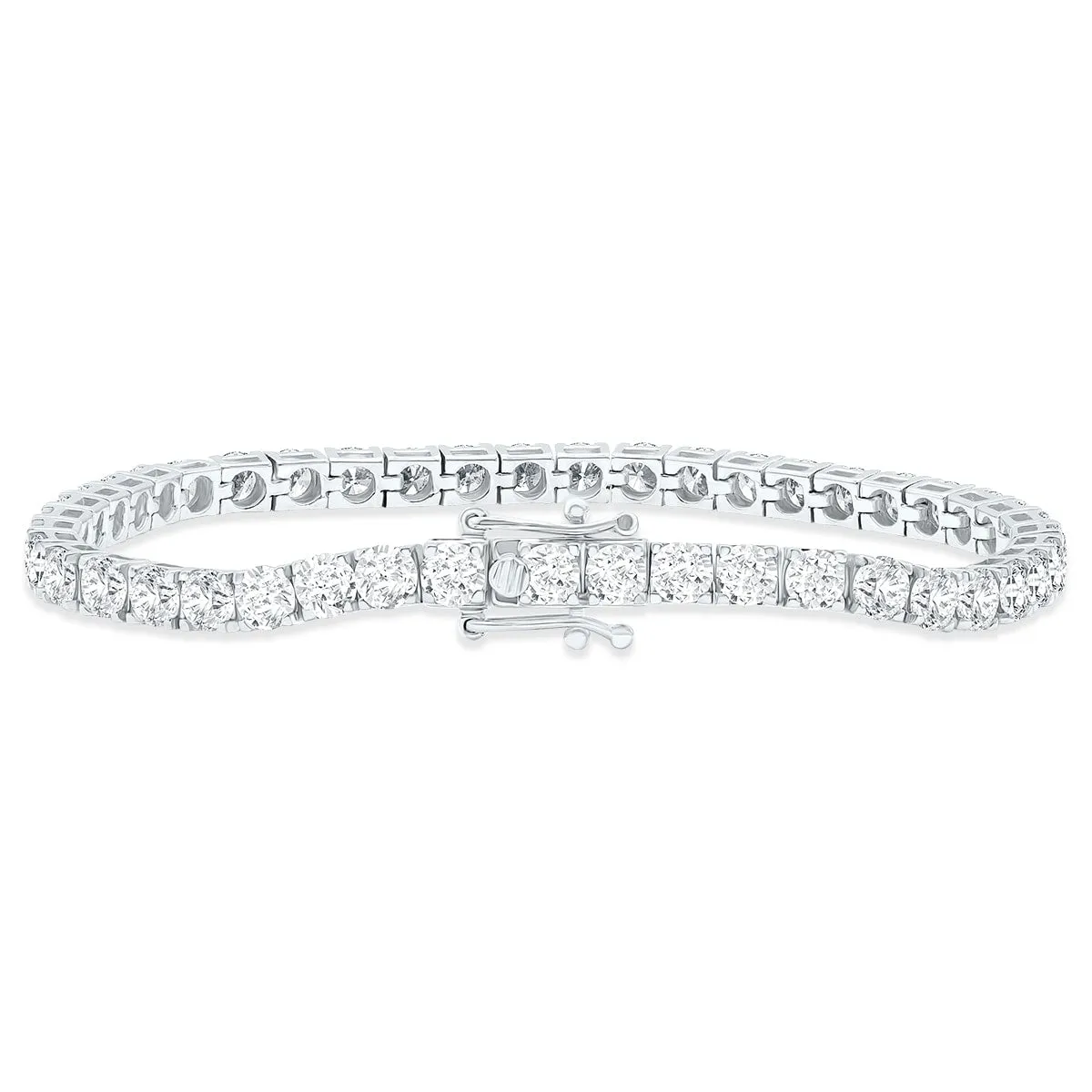 9 Carat TW Diamond Tennis Bracelet in 14K White Gold sold by Zulily product image thumbnail 3