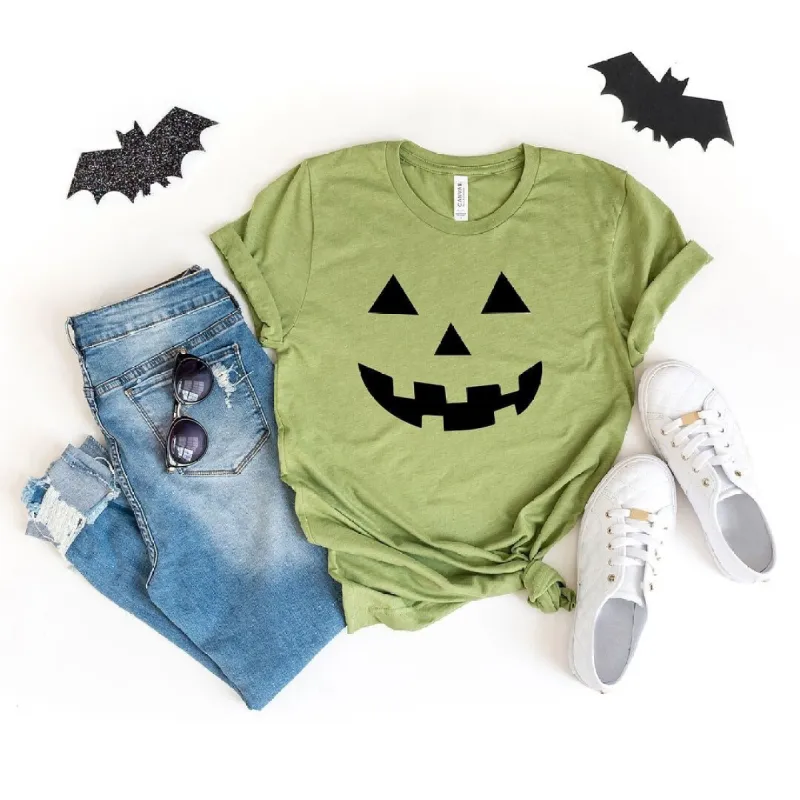 Pumpkin Face Short Sleeve Tee sold by Zulily