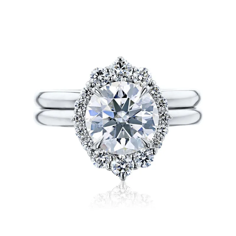 Annello by Kobelli 14k Gold Forever One Raphaela Bridal Set (DEF/VS, DEF/VS) sold by Zulily