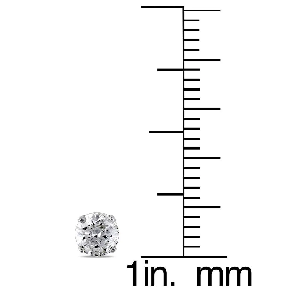 Miadora 14k Gold 3/4ct TDW Round Diamond Stud Earrings sold by Zulily product image thumbnail 4