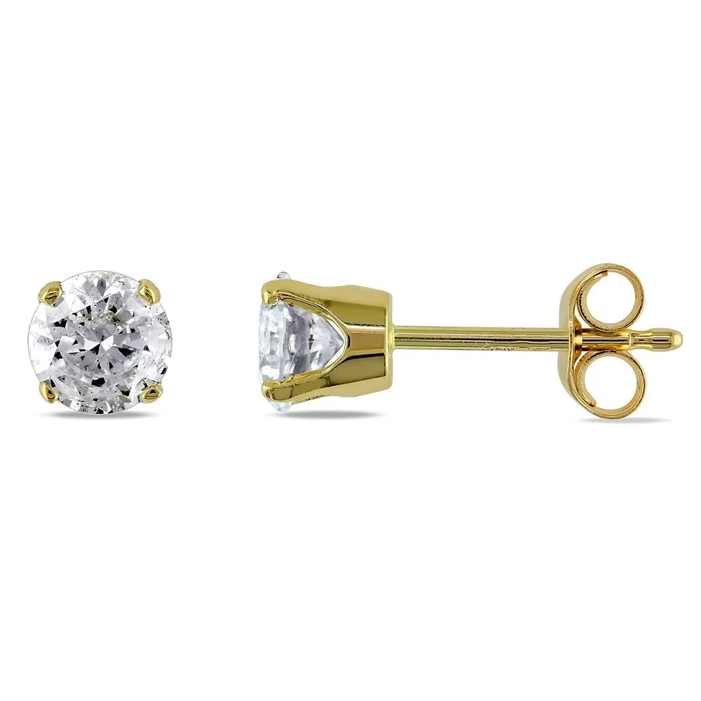 Miadora 14k Gold 3/4ct TDW Round Diamond Stud Earrings sold by Zulily product image thumbnail 2
