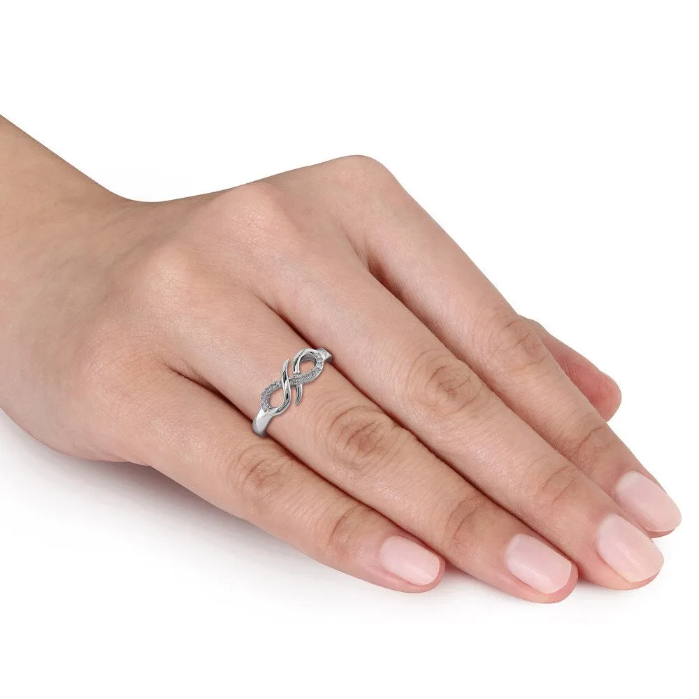 Miadora Sterling Silver Diamond Accent Infinity Ring sold by Zulily product image thumbnail 4
