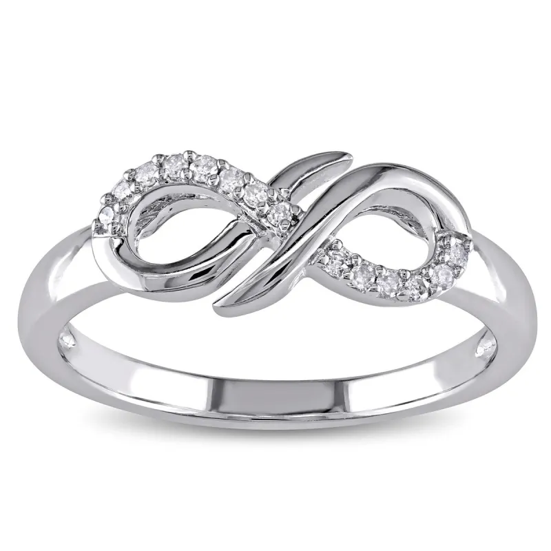 Miadora Sterling Silver Diamond Accent Infinity Ring sold by Zulily