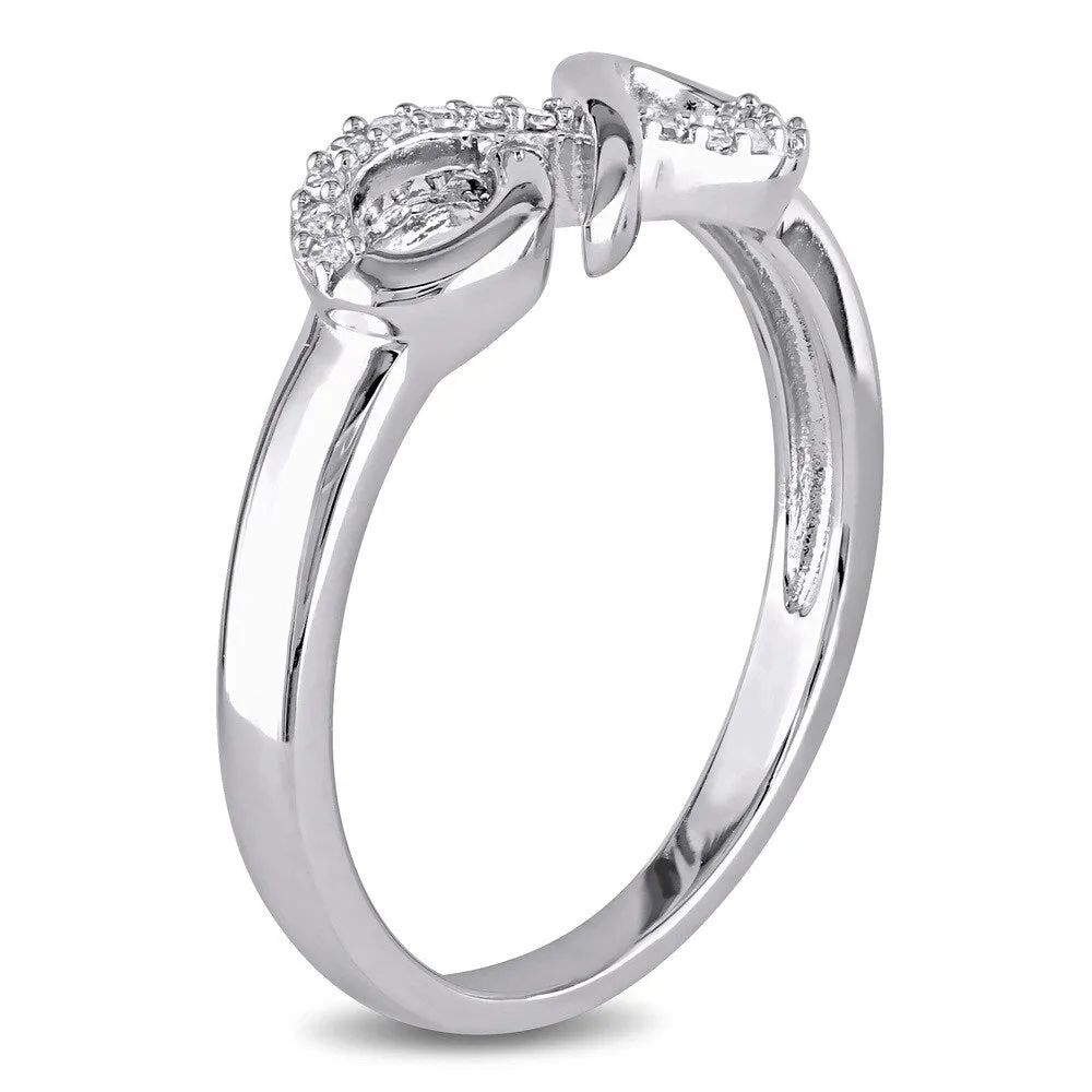 Miadora Sterling Silver Diamond Accent Infinity Ring sold by Zulily product image thumbnail 2