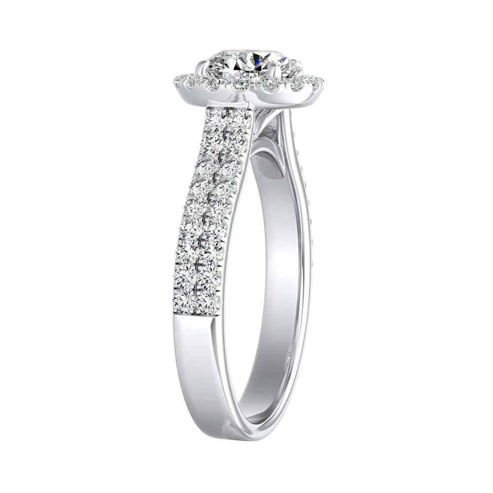 Auriya 14k Gold 1 3/4ctw Halo Moissanite Engagement Ring sold by Zulily product image thumbnail 4