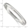 Curata 925 Sterling Silver 7" 6.25mm Solid Plain Slip On Bangle Bracelet sold by Zulily