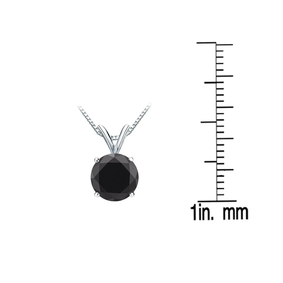 Auriya 14k Gold 2ctw Solitaire Black Diamond Necklace Bezel-set sold by Zulily product image thumbnail 4