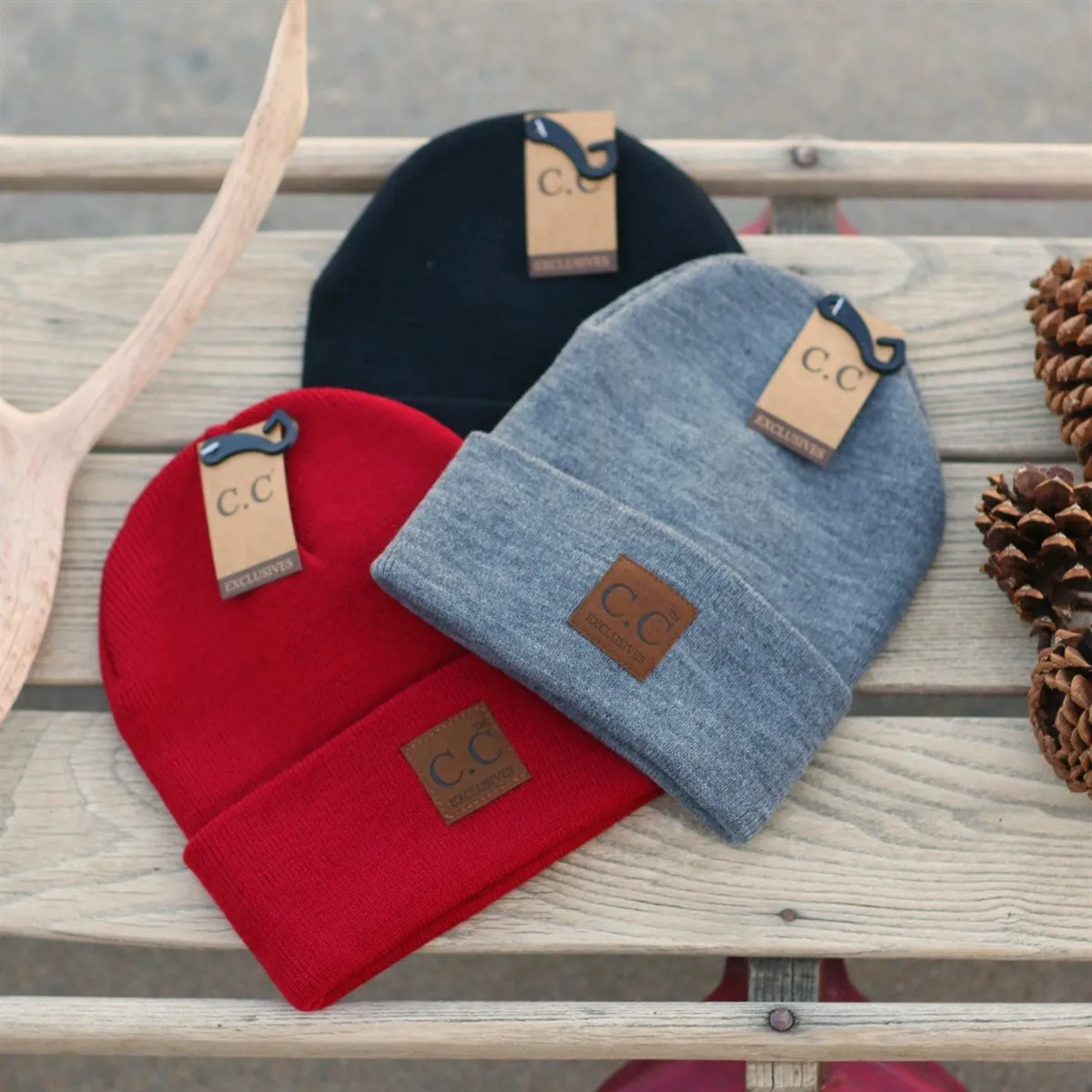 CC Everyday Beanie Unisex Adult Teen Unisex Winter Outdoor Hats sold by Zulily product image thumbnail 3