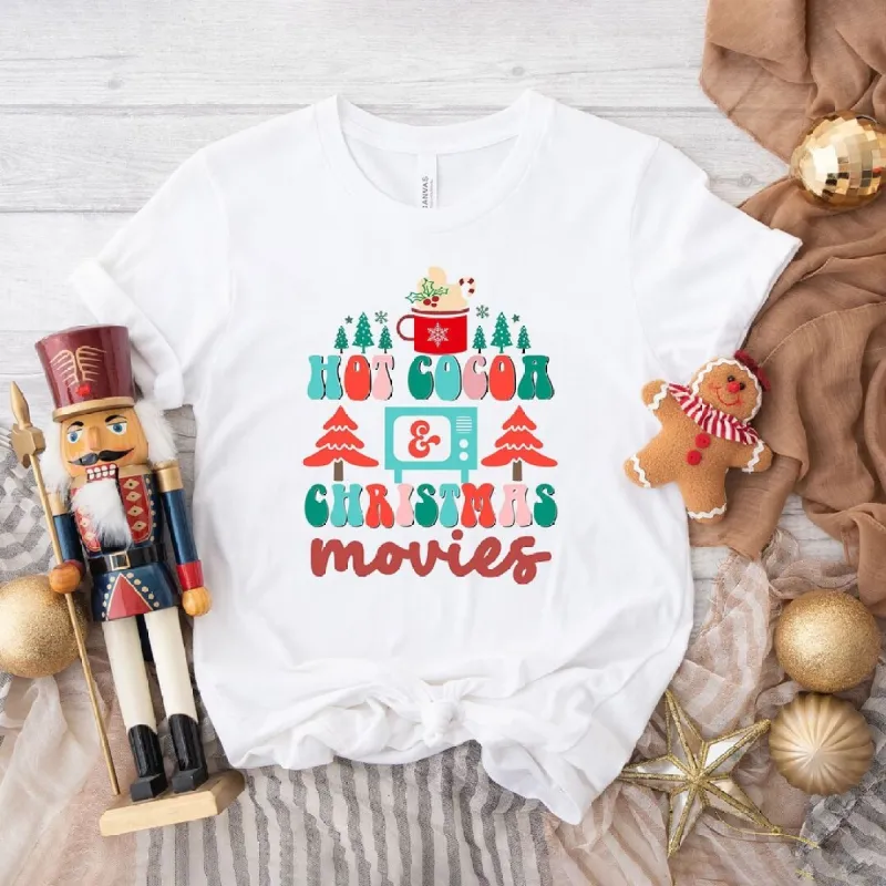 Retro Hot Cocoa Mug and Christmas Movies Short Sleeve Tee made by Zulily