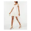 Morgan & Co. Women's Off the Shoulder Lace & Chiffon Overlay Gown in Ivory/Nude Size 11 sold by Zulily