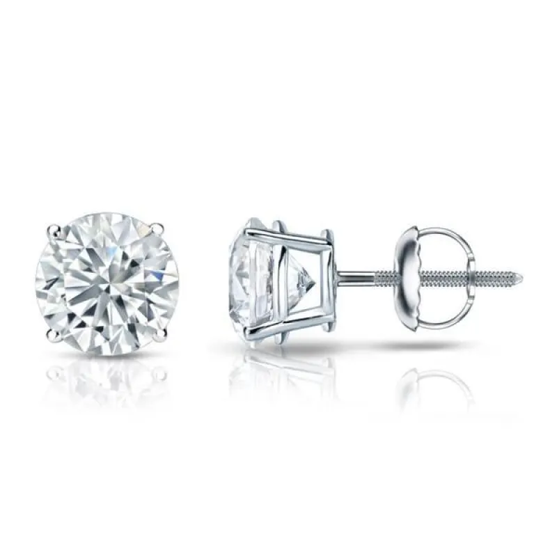 Auriya 18k Gold GIA Certified 1.70 carat TW Round Diamond Stud Earrings sold by Zulily