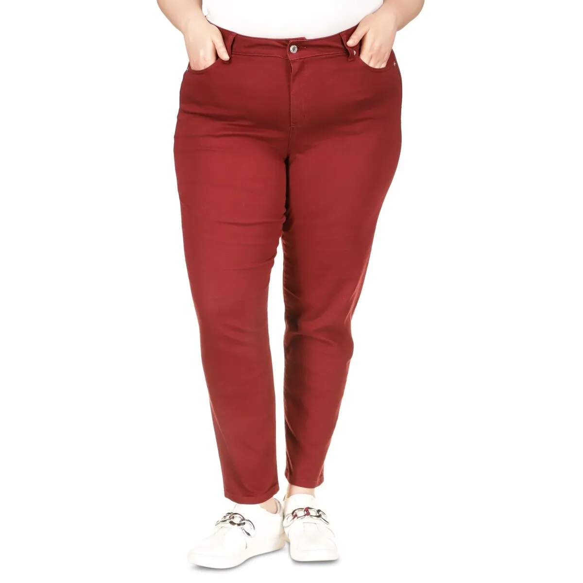 Michael Kors Women's Selma Skinny Jeans Red sold by Zulily