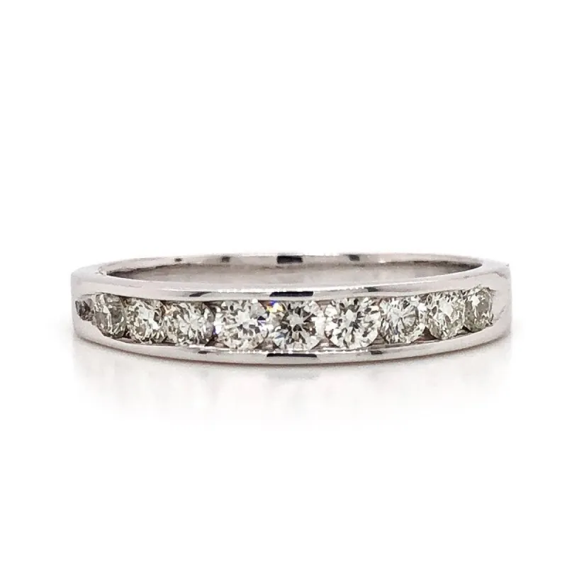 Auriya 10k Gold 1/2ctw Channel Diamond Wedding Band (I-J, I2-I3) sold by Zulily
