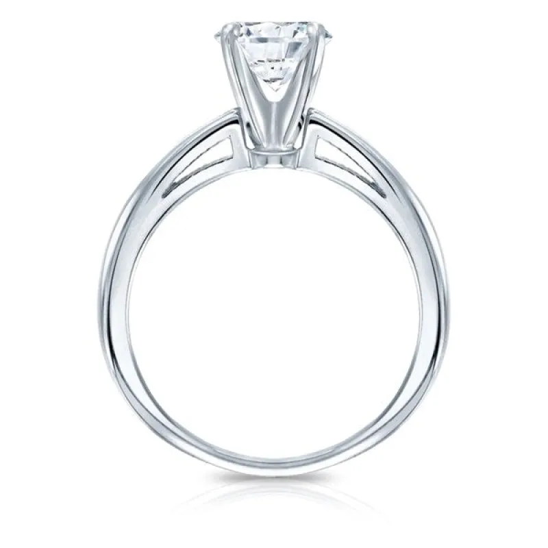 Auriya 2 1/4ctw Round Solitaire Diamond Engagement Ring 14K Gold GIA Certified sold by Zulily