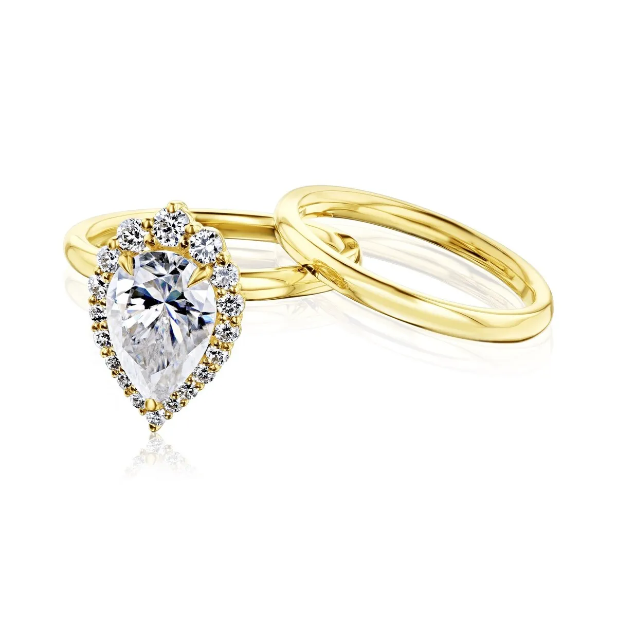 Annello by Kobelli 14k Gold Phoebe Bridal Set (GH/VS, DEF/VS) sold by Zulily product image thumbnail 3