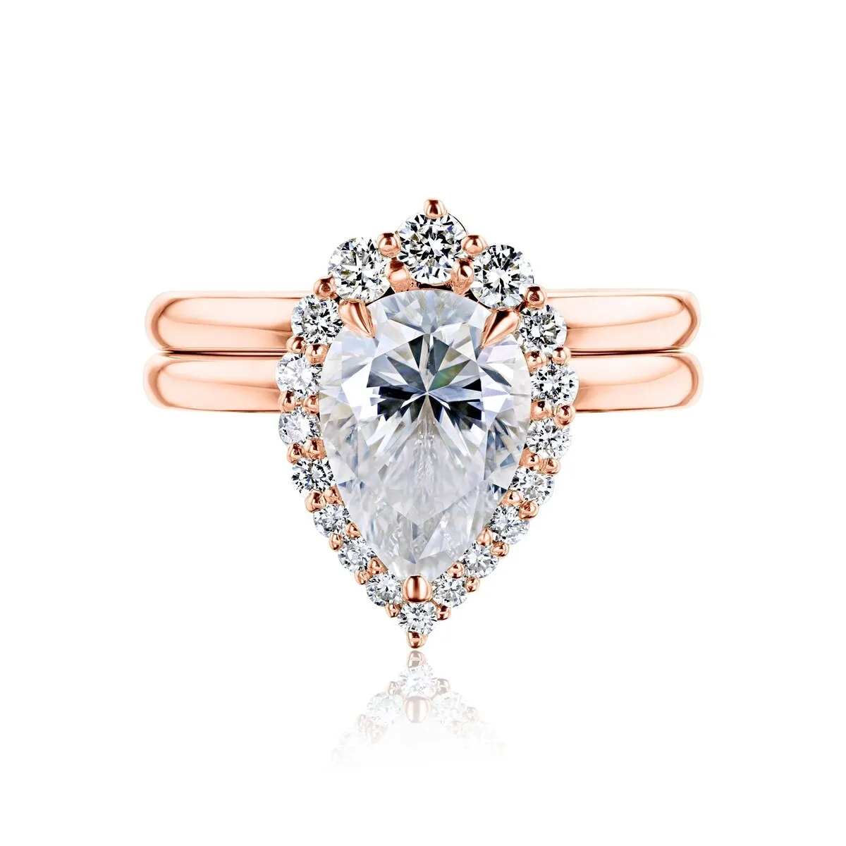 Annello by Kobelli 14k Gold Phoebe Bridal Set (GH/VS, DEF/VS) sold by Zulily product image thumbnail 2