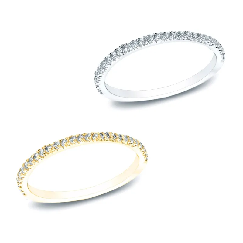 Auriya 14k Gold Diamond Wedding Band 1/2ct TDW sold by Zulily