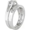 Miadora 14k White Gold 1/2ct TDW Diamond Bridal Ring Set sold by Zulily