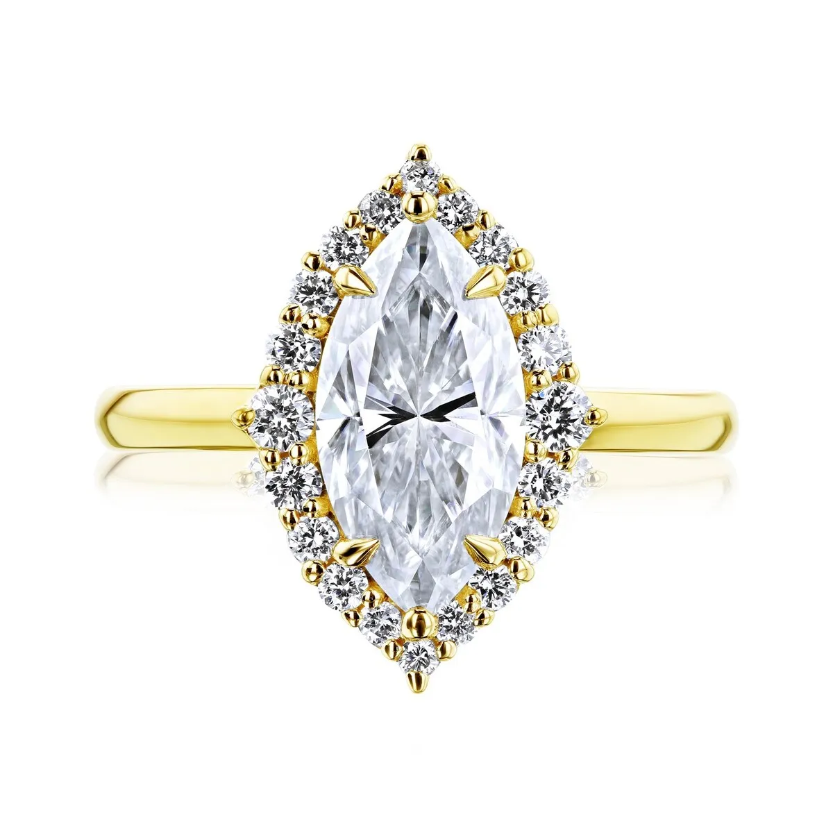 Annello by Kobelli 14k Gold Forever One Margaux Engagement Ring (DEF/VS, DEF/VS) sold by Zulily