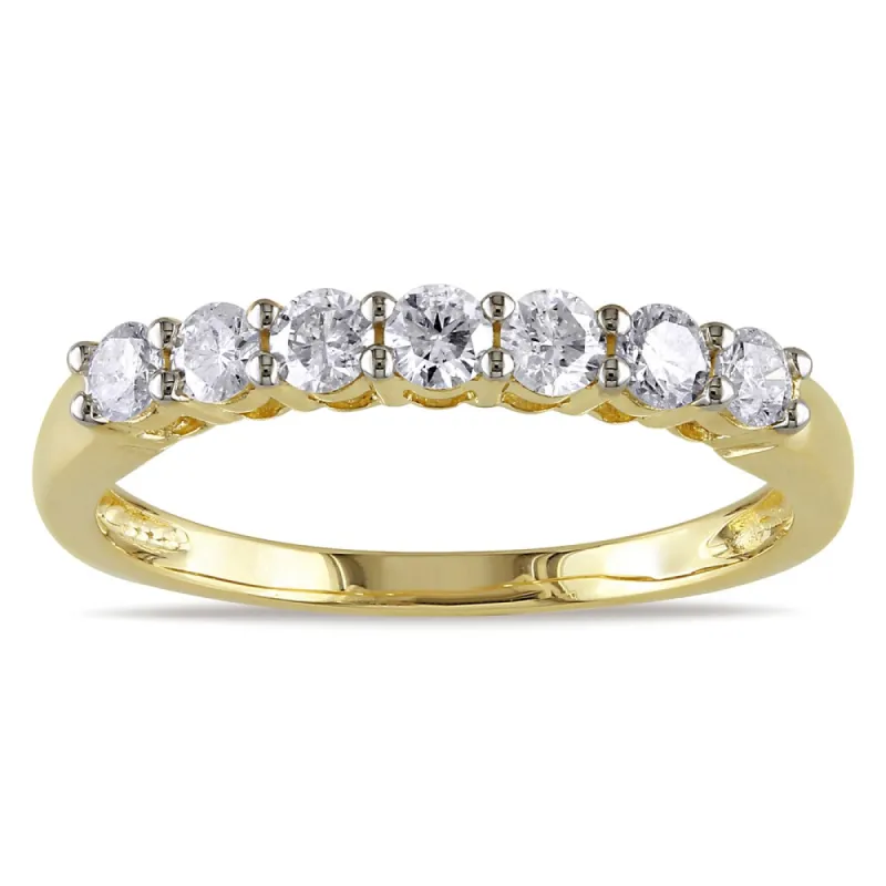 Miadora 10k Yellow Gold 1/2ct TDW Diamond Anniversary-style Stackable Wedding Band Ring (G-H,I2-I3) sold by Zulily