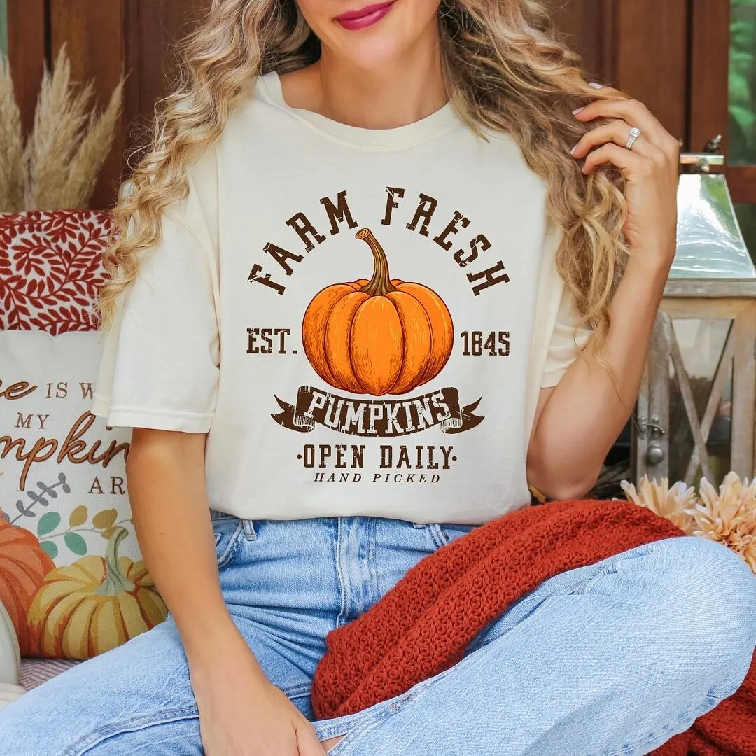 Farm Fresh Open Daily Garment Dyed Tee sold by Zulily product image thumbnail 3