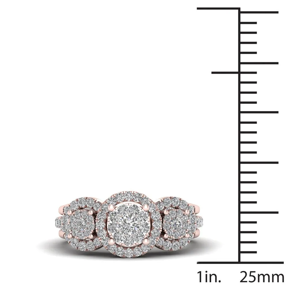 De Couer IGI Certified 3/4ct TDW Diamond Promise Bridal Set - Pink sold by Zulily product image thumbnail 4