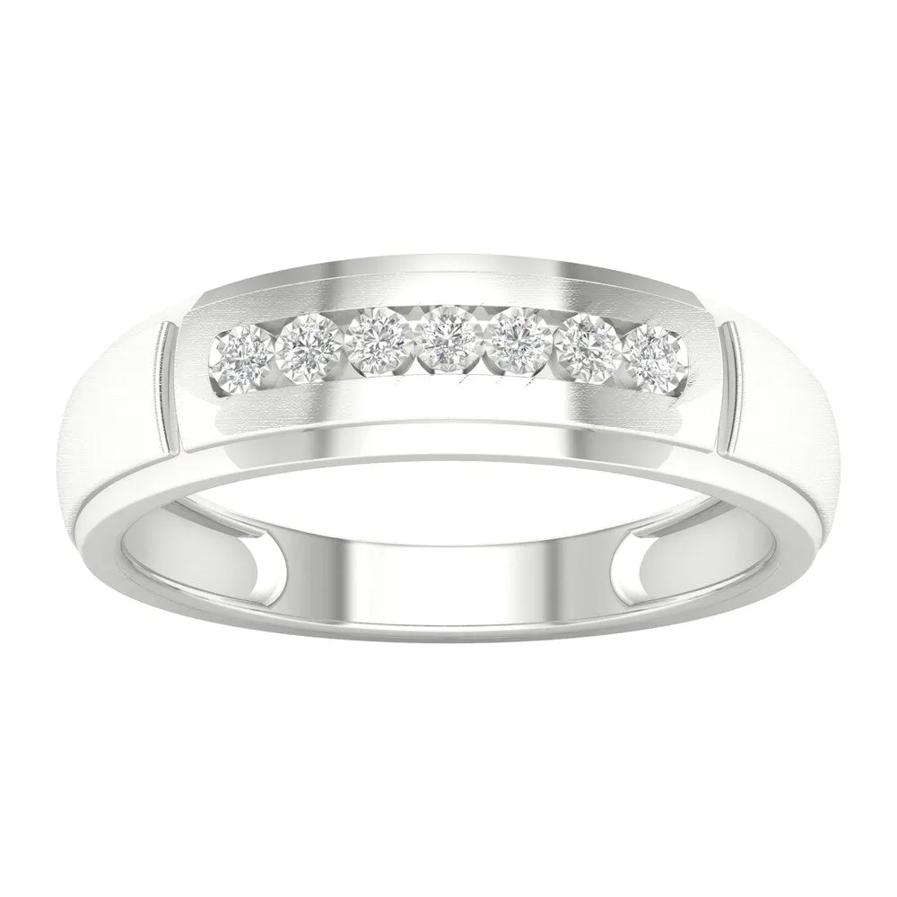 1/10ct TDW Diamond Men's Wedding Band in 10k Gold by De Couer sold by Zulily