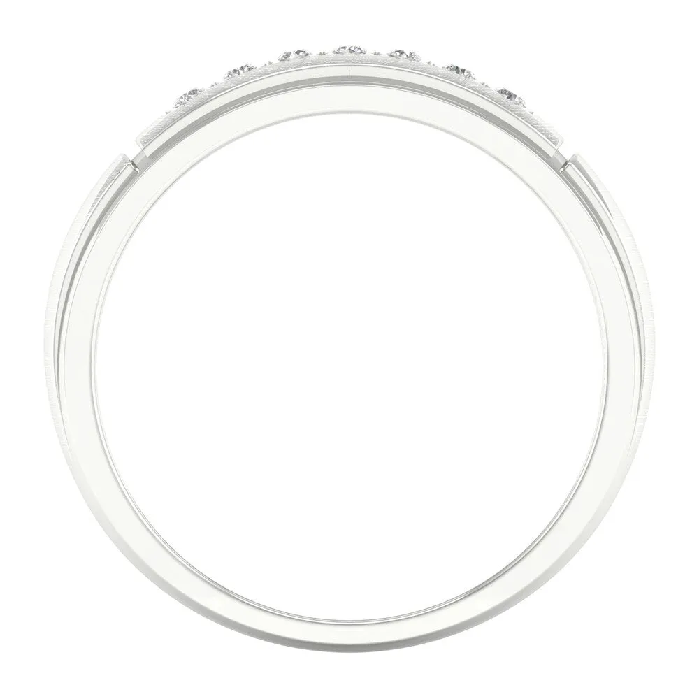 1/10ct TDW Diamond Men's Wedding Band in 10k Gold by De Couer sold by Zulily product image thumbnail 3