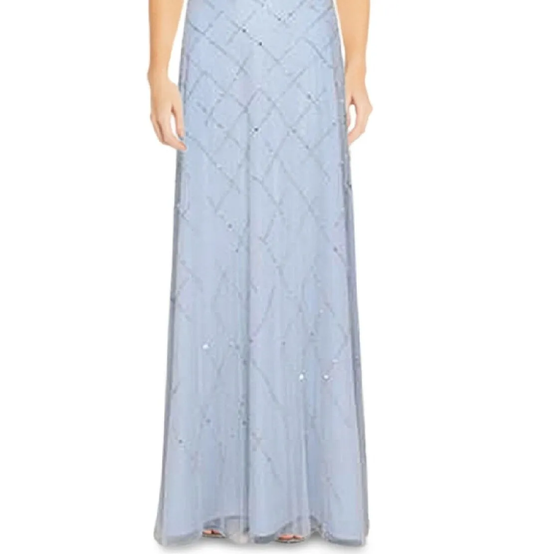 Adrianna Papell Women's Beaded Blouson Gown Blue Size 6 sold by Zulily product image thumbnail 3