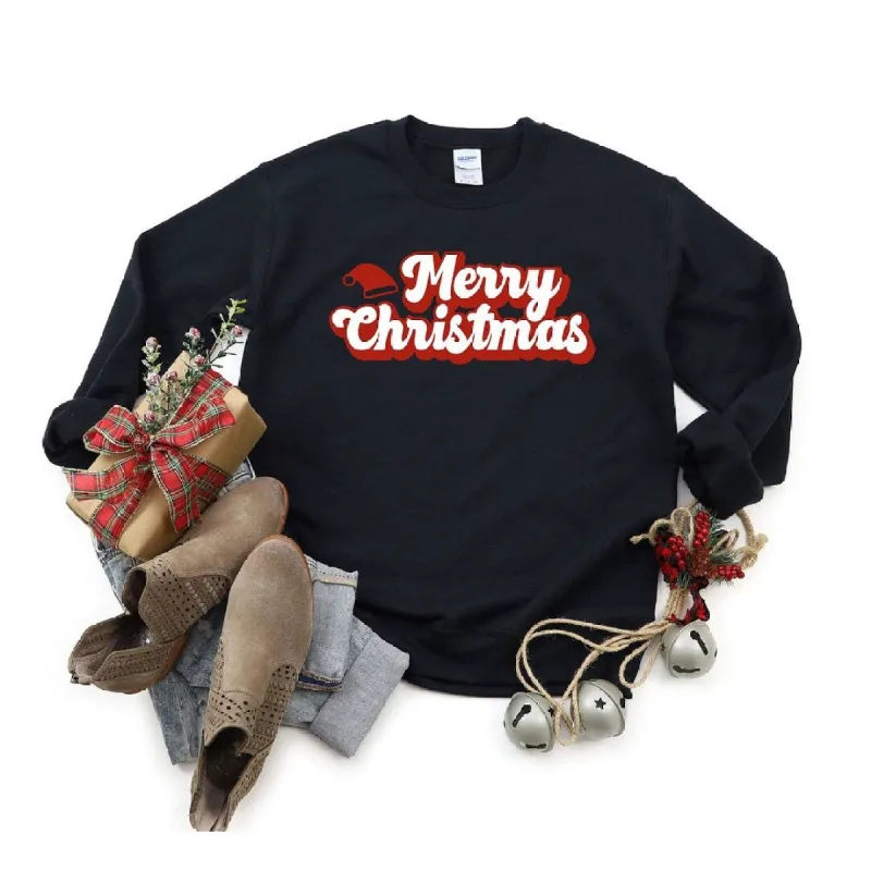 Merry Christmas Hat Graphic Sweatshirt sold by Zulily